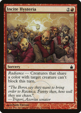 Incite Hysteria [Ravnica: City of Guilds] | Eastridge Sports Cards & Games