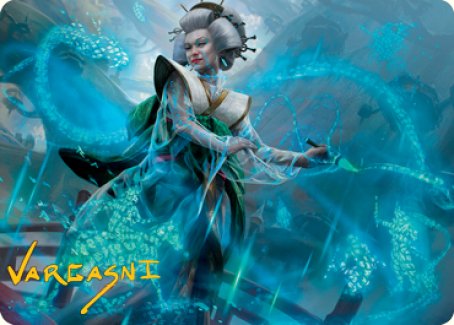 Bearer of Memory Art Card (Gold-Stamped Signature) [Kamigawa: Neon Dynasty Art Series] | Eastridge Sports Cards & Games