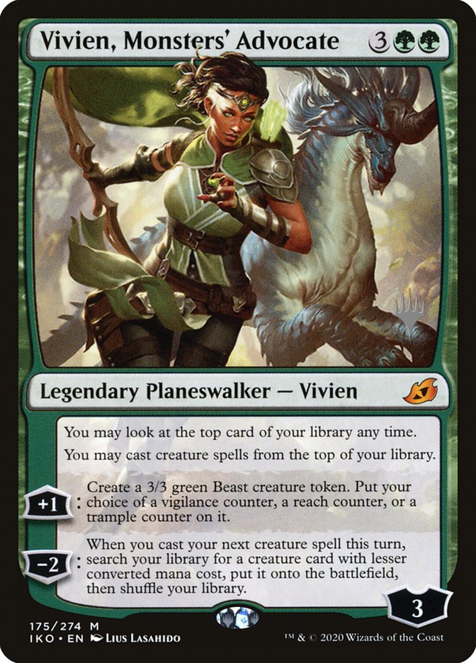 Vivien, Monsters' Advocate (Promo Pack) [Ikoria: Lair of Behemoths Promos] | Eastridge Sports Cards & Games