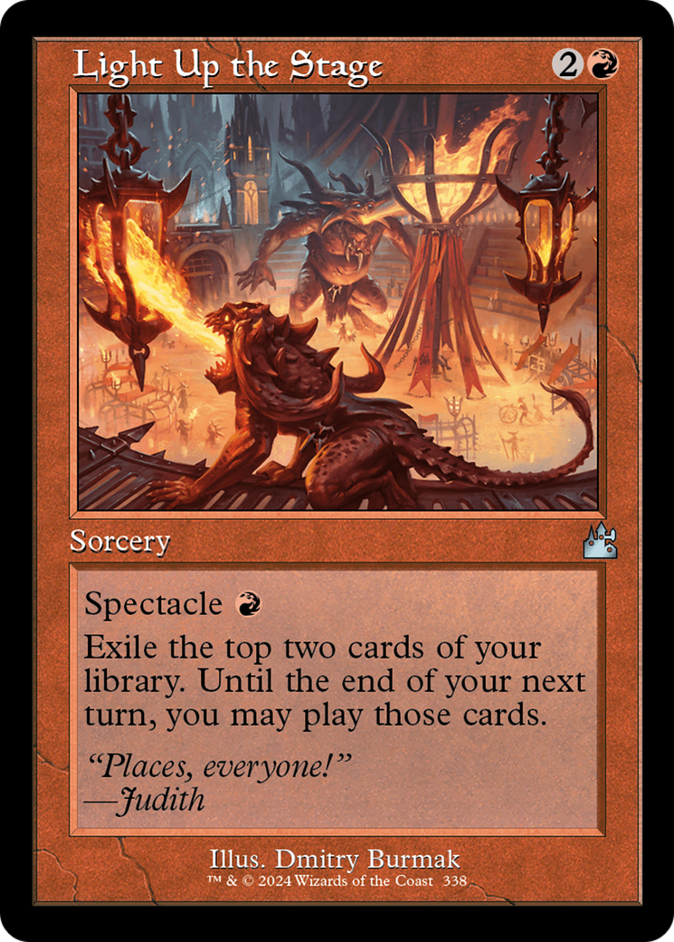 Light Up the Stage (Retro Frame) [Ravnica Remastered] | Eastridge Sports Cards & Games