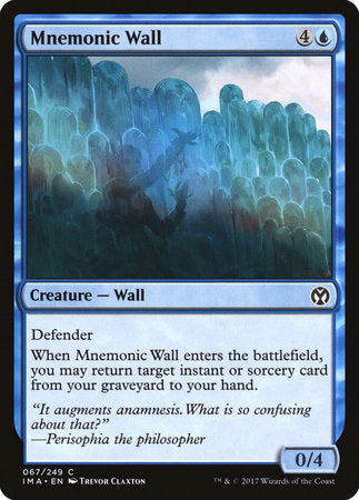 Mnemonic Wall [Iconic Masters] | Eastridge Sports Cards & Games