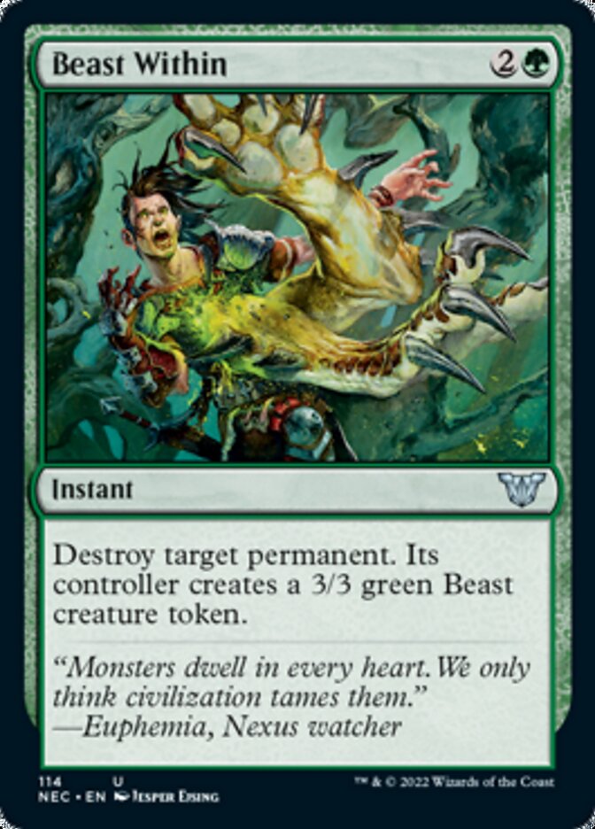 Beast Within [Kamigawa: Neon Dynasty Commander] | Eastridge Sports Cards & Games