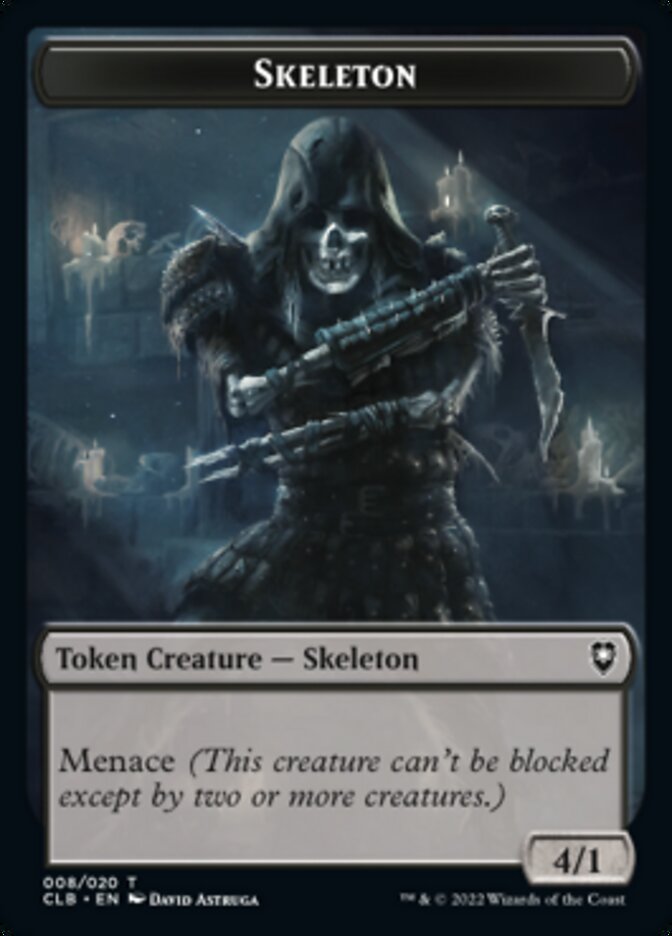 Skeleton Token [Commander Legends: Battle for Baldur's Gate Tokens] | Eastridge Sports Cards & Games