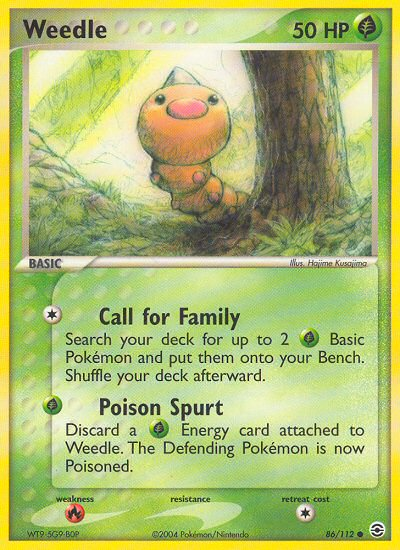 Weedle (86/112) [EX: FireRed & LeafGreen] | Eastridge Sports Cards & Games