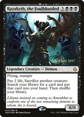 Razaketh, the Foulblooded [Hour of Devastation Promos] | Eastridge Sports Cards & Games