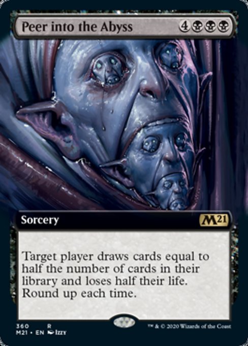 Peer Into the Abyss (Extended Art) [Core Set 2021] | Eastridge Sports Cards & Games