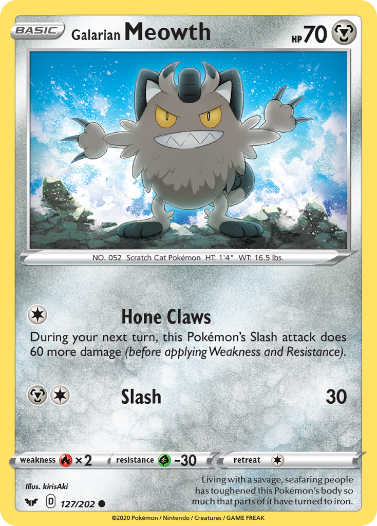 Galarian Meowth (127/202) [Sword & Shield: Base Set] | Eastridge Sports Cards & Games