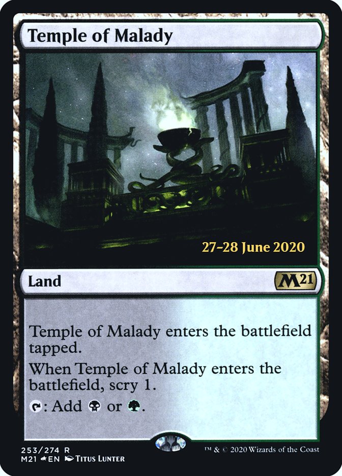 Temple of Malady  [Core Set 2021 Prerelease Promos] | Eastridge Sports Cards & Games