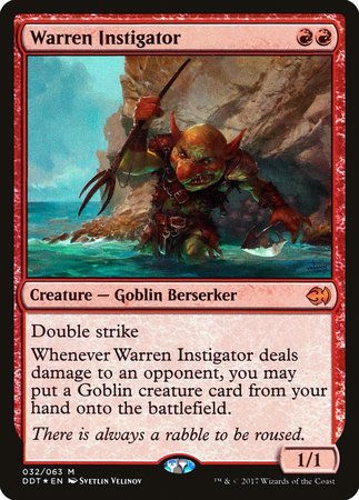 Warren Instigator [Duel Decks: Merfolk vs. Goblins] | Eastridge Sports Cards & Games