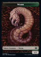 Worm // Knight Double-sided Token [Double Masters 2022 Tokens] | Eastridge Sports Cards & Games