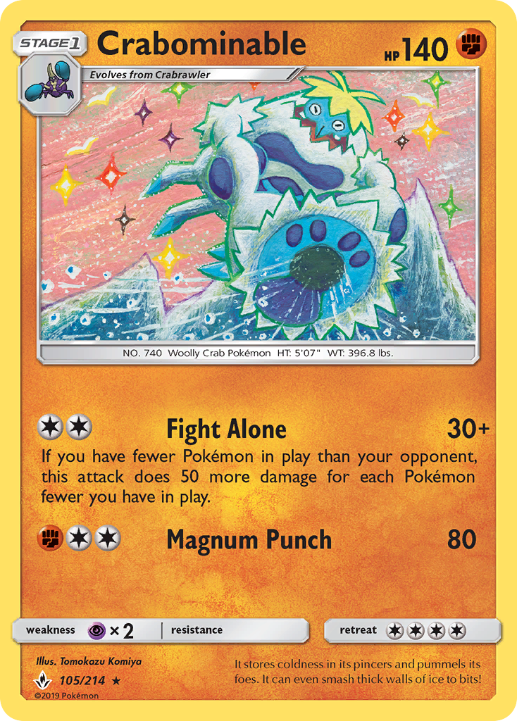 Crabominable (105/214) [Sun & Moon: Unbroken Bonds] | Eastridge Sports Cards & Games