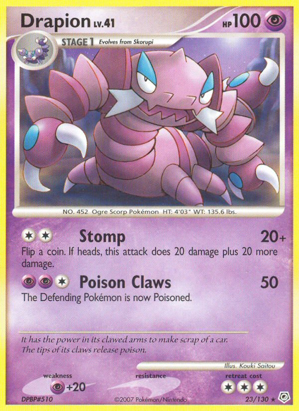 Drapion (23/130) [Diamond & Pearl: Base Set] | Eastridge Sports Cards & Games