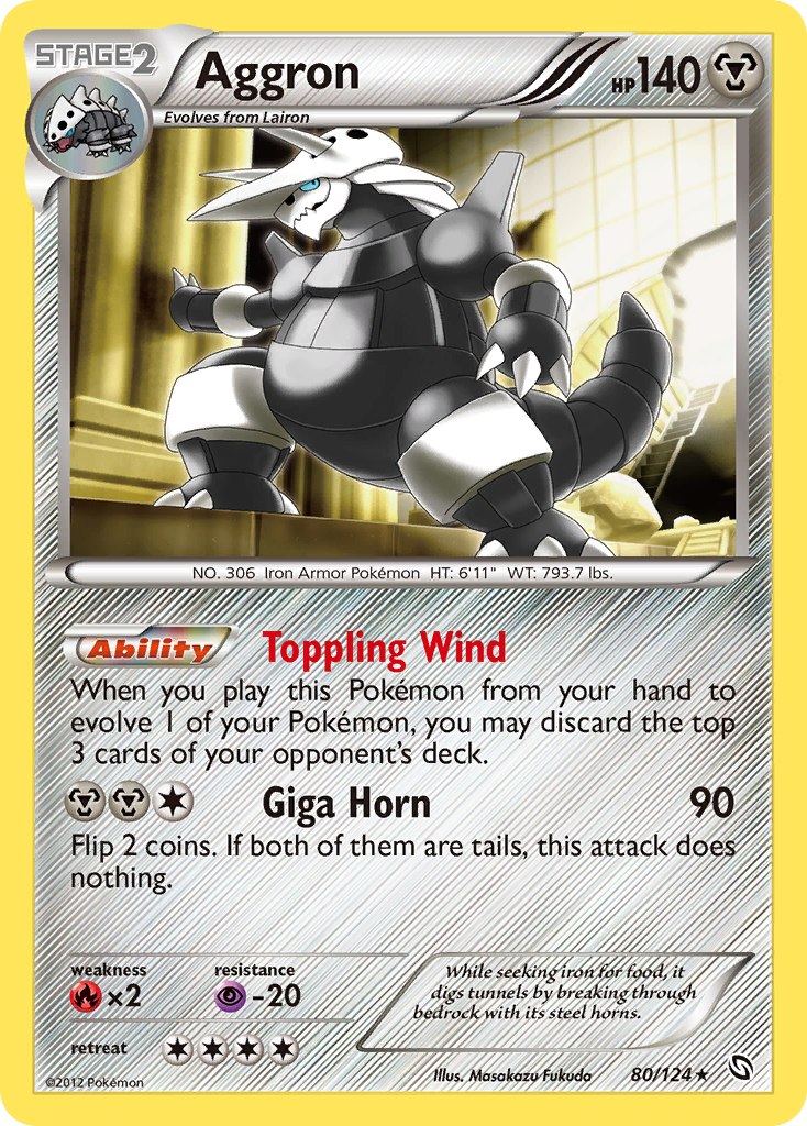 Aggron (80/124) [Black & White: Dragons Exalted] | Eastridge Sports Cards & Games