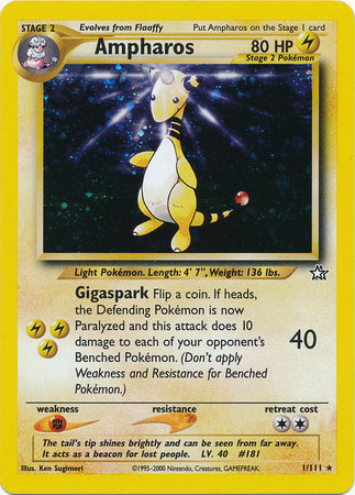 Ampharos (1/111) [Neo Genesis Unlimited] | Eastridge Sports Cards & Games