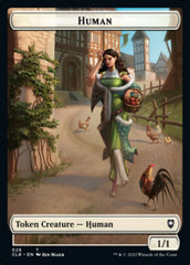 Spider // Human Double-sided Token [Commander Legends: Battle for Baldur's Gate Tokens] | Eastridge Sports Cards & Games