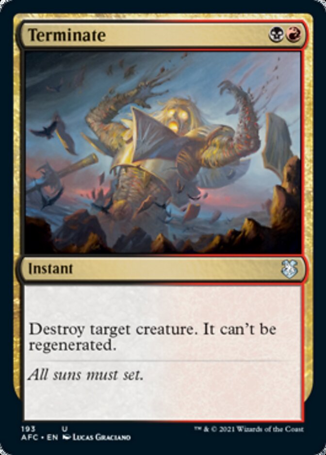 Terminate [Dungeons & Dragons: Adventures in the Forgotten Realms Commander] | Eastridge Sports Cards & Games