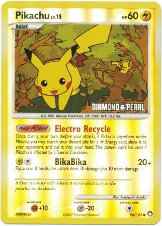 Pikachu (94/123) [Burger King Promos: 2008 Collection] | Eastridge Sports Cards & Games