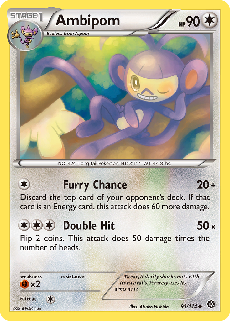 Ambipom (91/114) [XY: Steam Siege] | Eastridge Sports Cards & Games