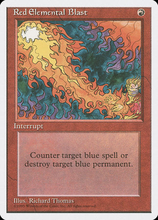 Red Elemental Blast [Fourth Edition] | Eastridge Sports Cards & Games