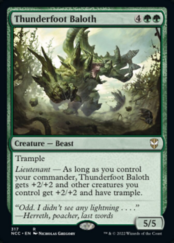 Thunderfoot Baloth [Streets of New Capenna Commander] | Eastridge Sports Cards & Games