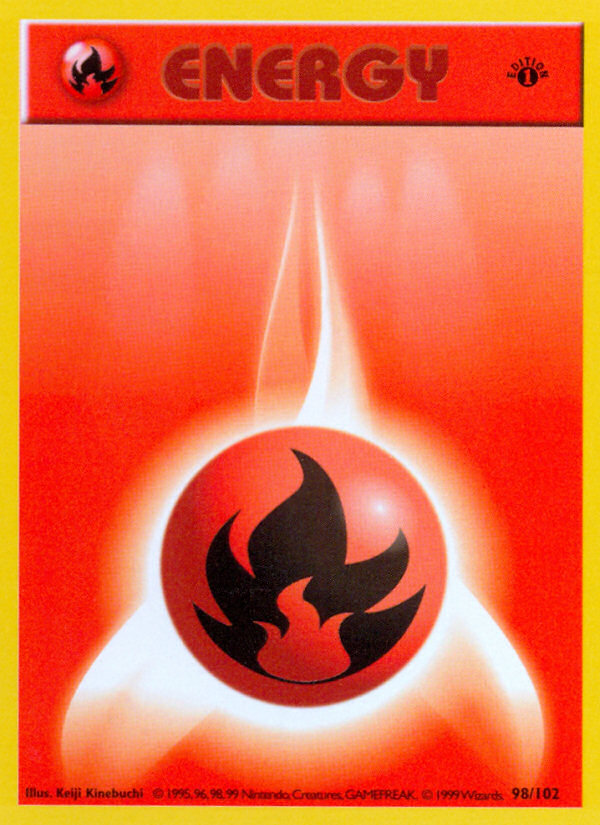 Fire Energy (98/102) (Shadowless) [Base Set 1st Edition] | Eastridge Sports Cards & Games