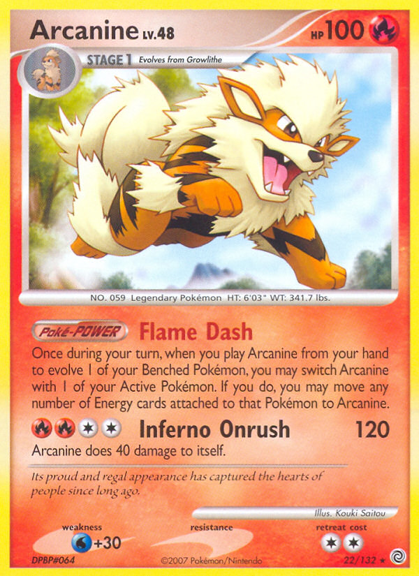 Arcanine (22/132) [Diamond & Pearl: Secret Wonders] | Eastridge Sports Cards & Games