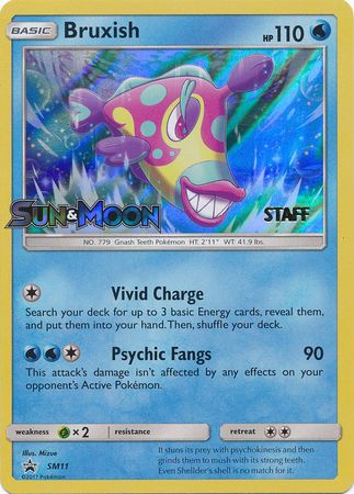 Bruxish (SM11) (Staff Prerelease Promo) [Sun & Moon: Black Star Promos] | Eastridge Sports Cards & Games