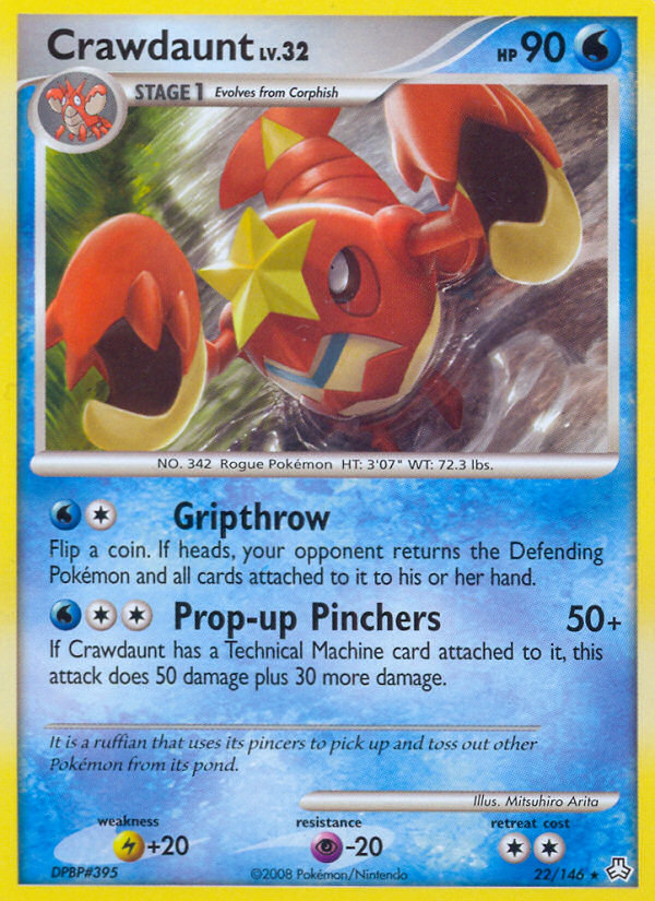 Crawdaunt (22/146) [Diamond & Pearl: Legends Awakened] | Eastridge Sports Cards & Games