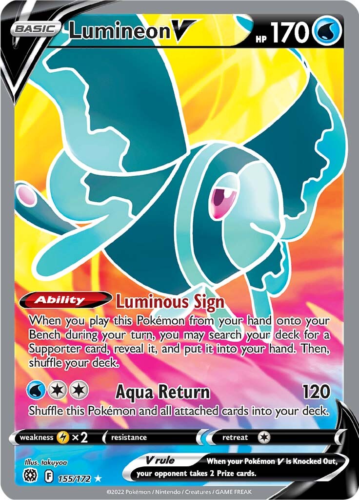 Lumineon V (155/172) [Sword & Shield: Brilliant Stars] | Eastridge Sports Cards & Games