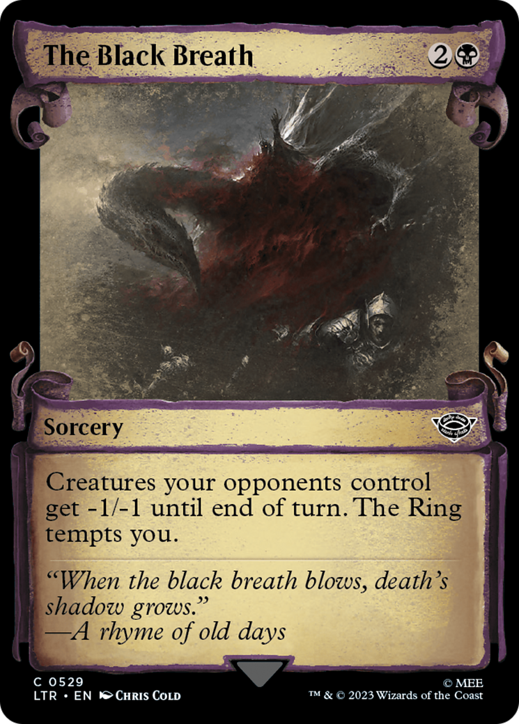 The Black Breath [The Lord of the Rings: Tales of Middle-Earth Showcase Scrolls] | Eastridge Sports Cards & Games