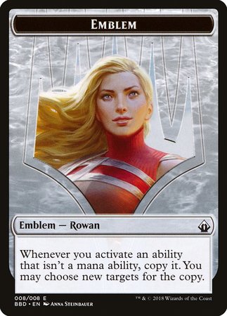 Emblem - Rowan [Battlebond Tokens] | Eastridge Sports Cards & Games