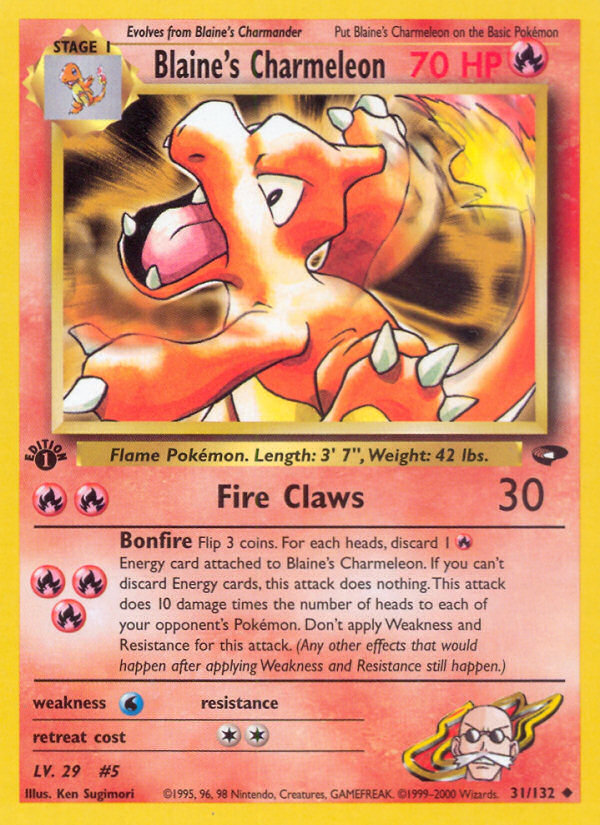 Blaine's Charmeleon (31/132) [Gym Challenge 1st Edition] | Eastridge Sports Cards & Games