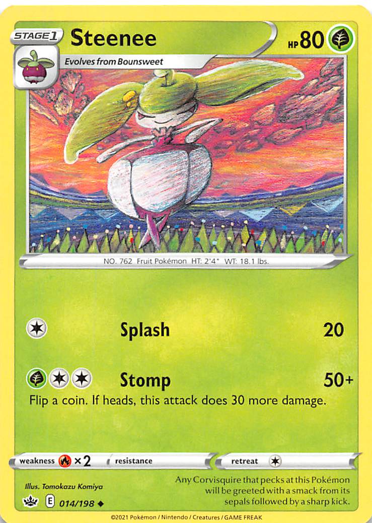 Steenee (014/198) [Sword & Shield: Chilling Reign] | Eastridge Sports Cards & Games