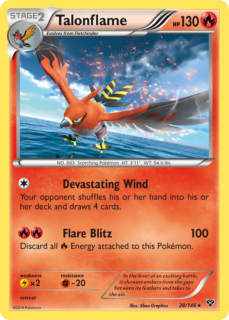 Talonflame (28/146) (Cosmos Holo) (Blister Exclusive) [XY: Base Set] | Eastridge Sports Cards & Games