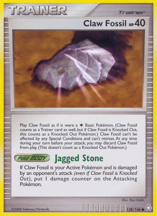 Claw Fossil (138/146) [Diamond & Pearl: Legends Awakened] | Eastridge Sports Cards & Games