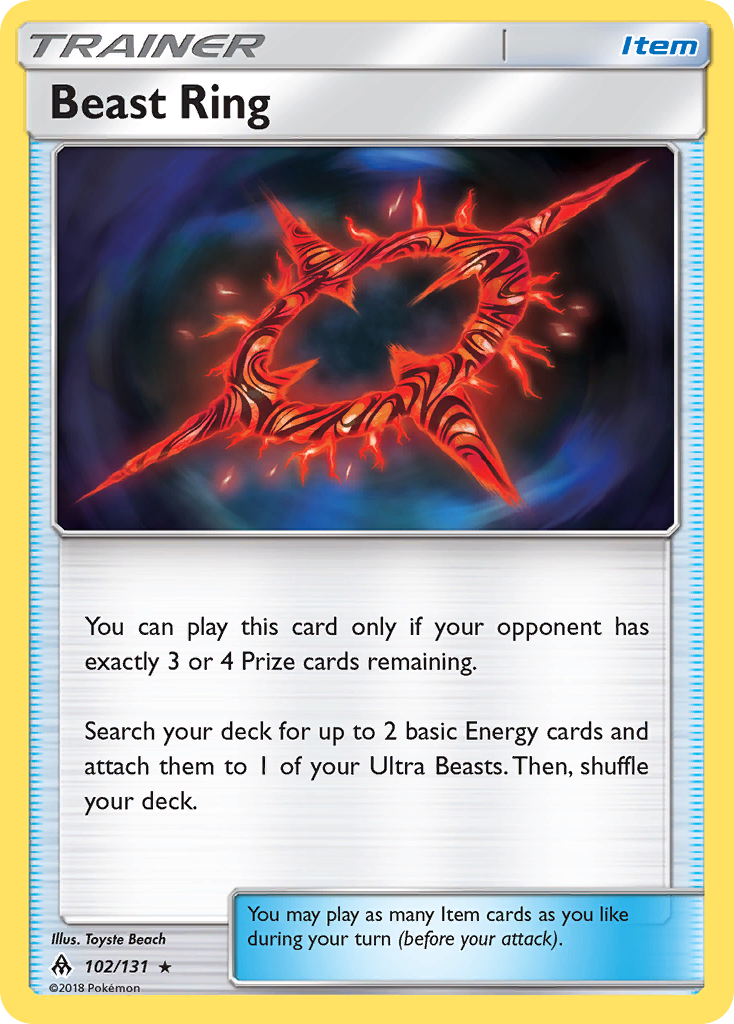 Beast Ring (102/131) [Sun & Moon: Forbidden Light] | Eastridge Sports Cards & Games