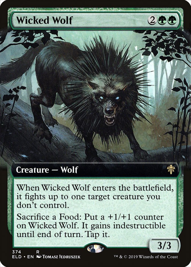 Wicked Wolf (Extended Art) [Throne of Eldraine] | Eastridge Sports Cards & Games