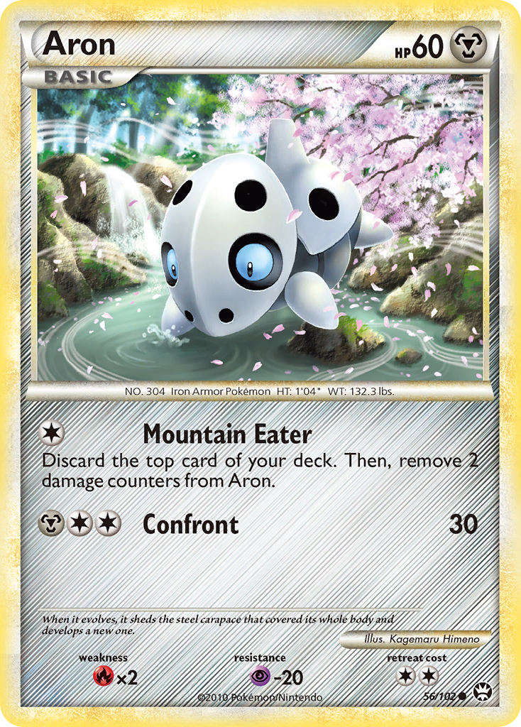 Aron (56/102) [HeartGold & SoulSilver: Triumphant] | Eastridge Sports Cards & Games