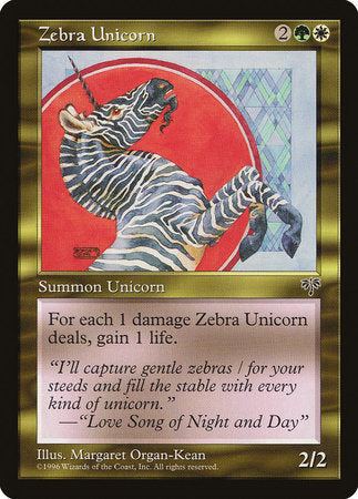 Zebra Unicorn [Mirage] | Eastridge Sports Cards & Games