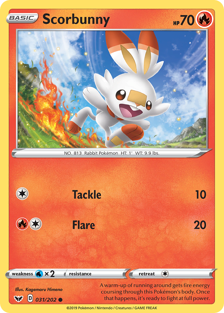 Scorbunny (031/202) [Sword & Shield: Base Set] | Eastridge Sports Cards & Games