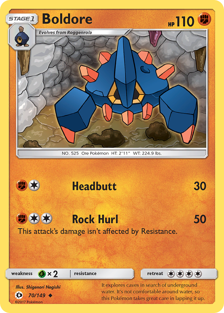 Boldore (70/149) [Sun & Moon: Base Set] | Eastridge Sports Cards & Games