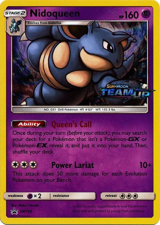 Nidoqueen (SM160) (Staff) [Sun & Moon: Black Star Promos] | Eastridge Sports Cards & Games