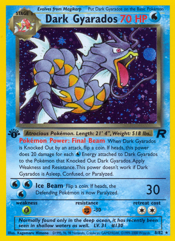 Dark Gyarados (8/82) [Team Rocket 1st Edition] | Eastridge Sports Cards & Games