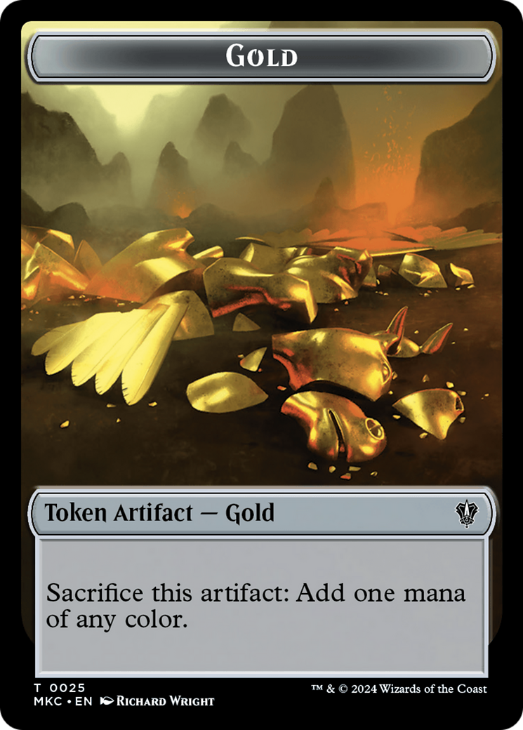 Gold // The Monarch Double-Sided Token [Murders at Karlov Manor Commander Tokens] | Eastridge Sports Cards & Games
