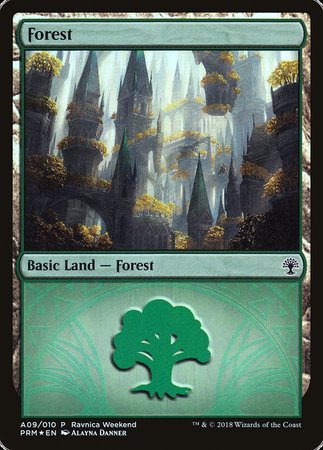 Forest - Selesnya (A09) [GRN Ravnica Weekend] | Eastridge Sports Cards & Games