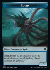 Squid // Copy Double-sided Token [Commander Legends: Battle for Baldur's Gate Tokens] | Eastridge Sports Cards & Games