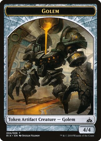 Golem Token (004) [Rivals of Ixalan Tokens] | Eastridge Sports Cards & Games