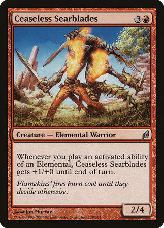 Ceaseless Searblades [Lorwyn] | Eastridge Sports Cards & Games