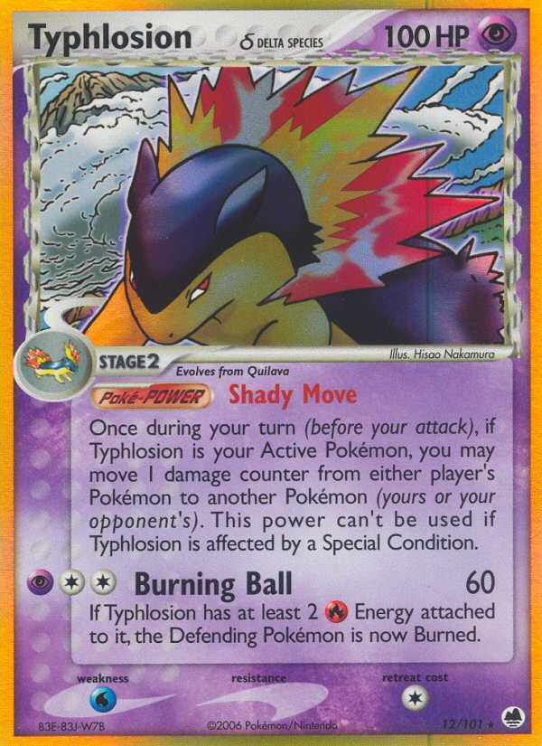 Typhlosion (12/101) (Delta Species) [EX: Dragon Frontiers] | Eastridge Sports Cards & Games