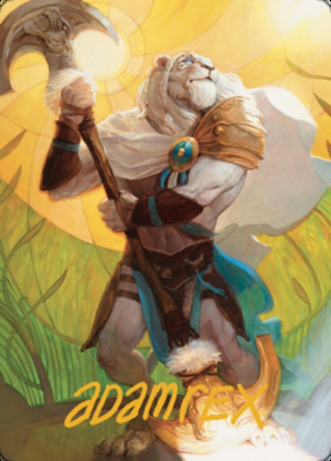 Ajani, Sleeper Agent Art Card (Gold-Stamped Signature) [Dominaria United Art Series] | Eastridge Sports Cards & Games